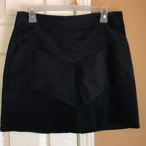 Black corduroy skirt
